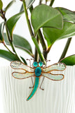 Cute Blue Dragonfly Plant Pot Clip