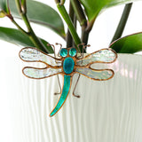 Cute Blue Dragonfly Plant Pot Clip