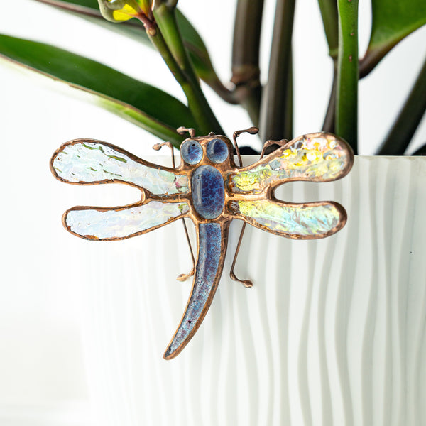 Blue Dragonfly Garden Pot Clip Spring Home Decor 