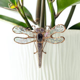  Whimsical Garden Decor Dragonfly Pot Clip