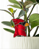 Elegant Cardinal Plant Stake Decor
