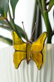  Yellow Fused Glass Planter for Outdoor Indoor Decor 