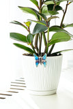 Fused Glass Butterfly Pot Hugger Garden Home Spring Decor