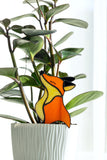 Cute Fox Plant Stake Decor