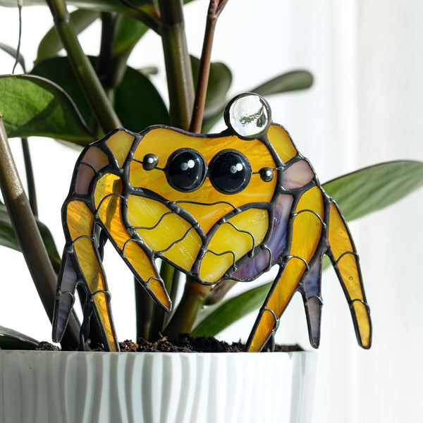 Cute Spider Plant Stake Decor
