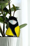 Cute Titmouse Plant Stake Decor