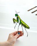 Praying Mantis Plant Stake Decor