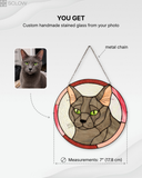 Stained Glass Cat Portrait from Your Photo