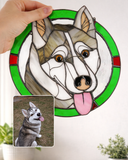 Stained Glass Dog Portrait from Your Photo
