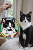 Stained Glass Cat Portrait from Your Photo