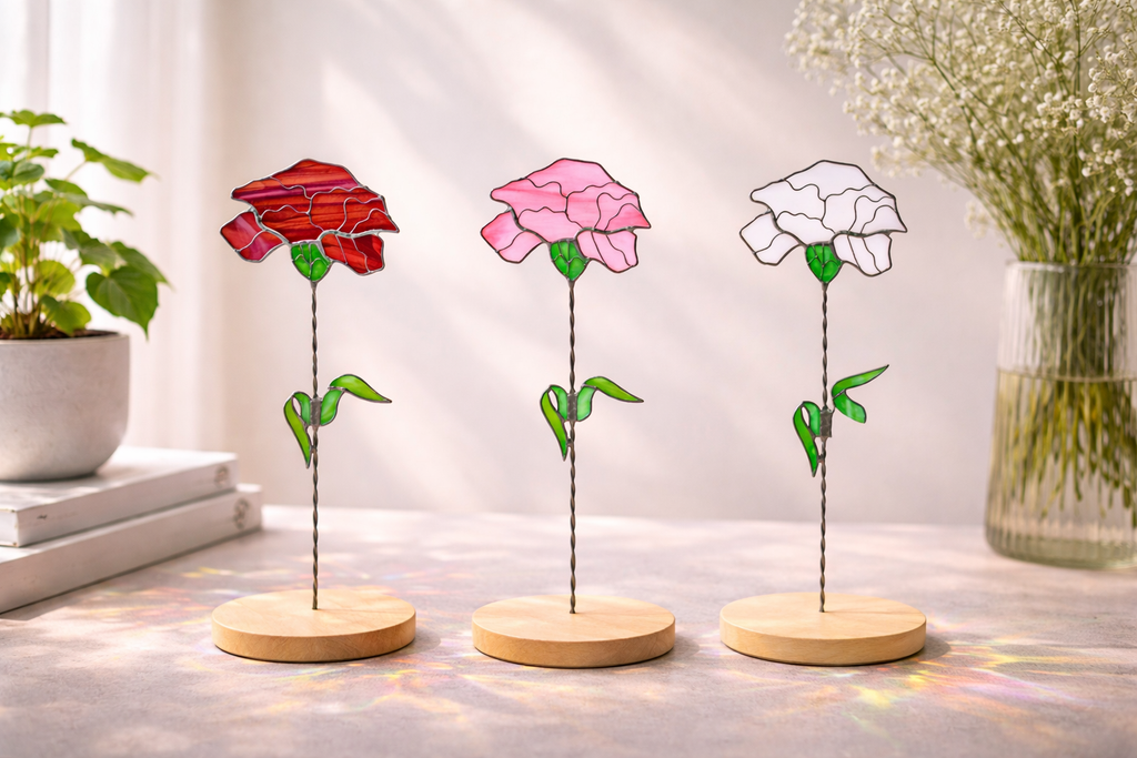 Carnations Plant Stake (Stand Option)