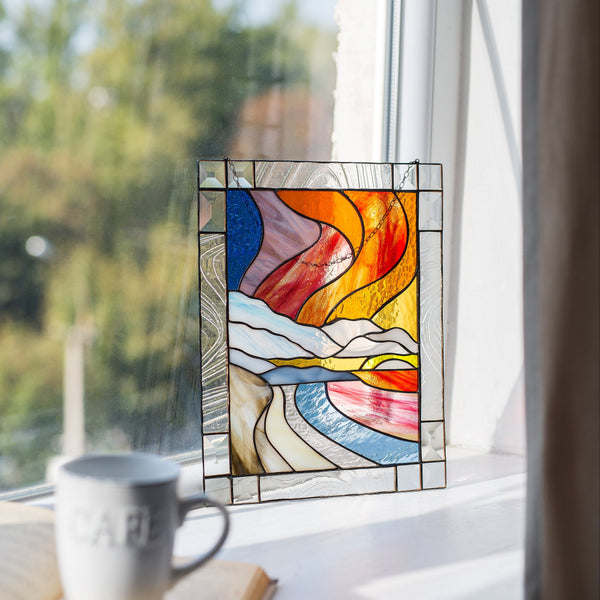 Stained Glass Picture – Panel Window Décor