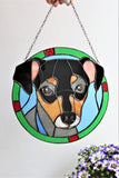 Custom Cat Portrait, Stained glass Suncatcher