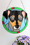 Custom Cat Portrait, Stained glass Suncatcher