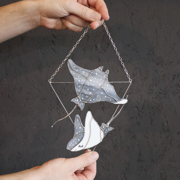 Devil Fish Stained Glass Suncatcher