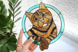 Custom Stained Glass Pet Suncatcher from Photo – Personalized Dog or Cat Gift