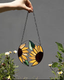 Sunflower Stained Glass Suncatcher
