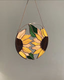 Sunflower Stained Glass Suncatcher