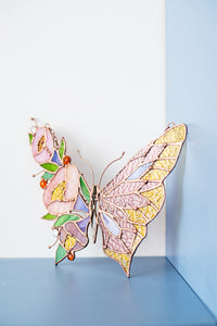 Butterfly with Flowers Suncatcher