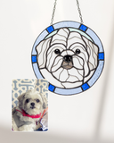 Stained Glass Dog Portrait from Your Photo