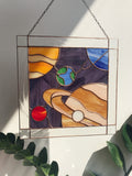 Saturn with Planets Panel