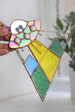 UFO Stained Glass Suncatcher