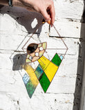 UFO Stained Glass Suncatcher