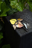 Glass Brooch Flower Iris
