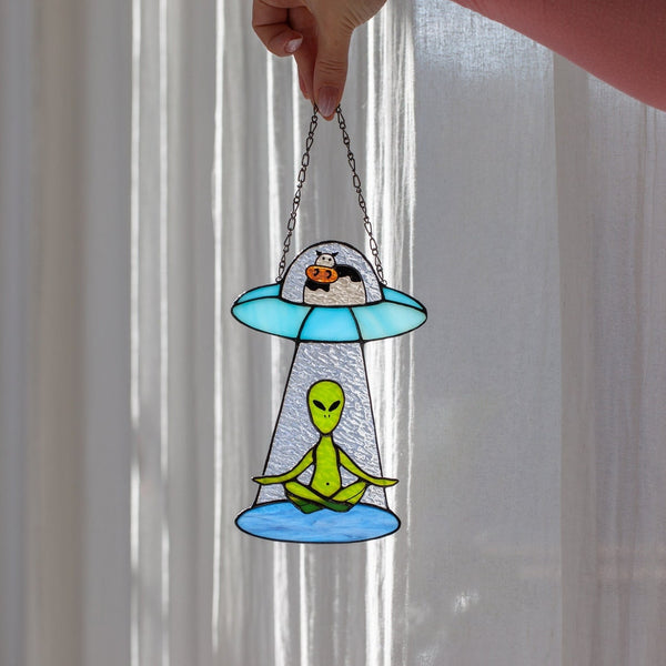 Funny UFO suncatcher