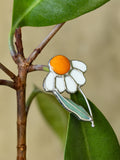 Chamomile Brooch: Handmade Floral Pin