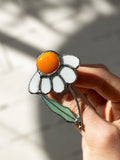 Chamomile Brooch: Handmade Floral Pin