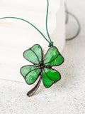 Four Leaf Clover Necklace: Lucky Green Pendant
