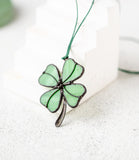 Four Leaf Clover Necklace: Lucky Green Pendant