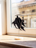 Stained Glass Grim Reaper – Sculpture Scythe – Plant stake