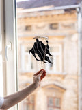 Stained Glass Grim Reaper – Sculpture Scythe – Plant stake