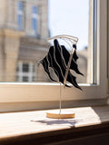 Stained Glass Grim Reaper – Sculpture Scythe – Plant stake