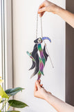 Creepy Cute Grim Reaper — Stained Glass Halloween Suncatcher