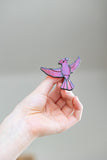 Chickadee Glass Brooch