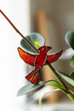 Chickadee Glass Brooch