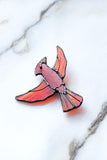 Chickadee Glass Brooch