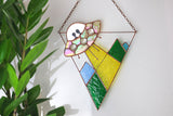 UFO Stained Glass Suncatcher