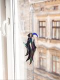 Creepy Cute Grim Reaper — Stained Glass Halloween Suncatcher