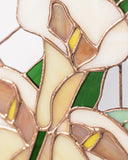 Stained glass calla lily flowers, Suncatcher arum lily