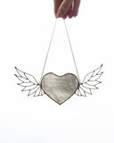 Heart Stain glass Sunflower, Flowers Sun Catcher