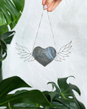 Heart Stain glass Sunflower, Flowers Sun Catcher