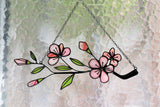 Sakura Twig Branch Stained Glass