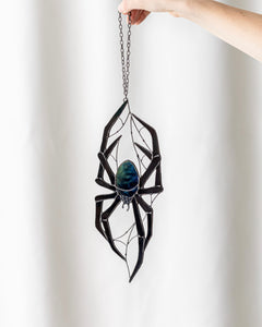 Spider Stained Glass Suncatcher