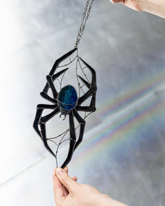 Spider Stained Glass Suncatcher