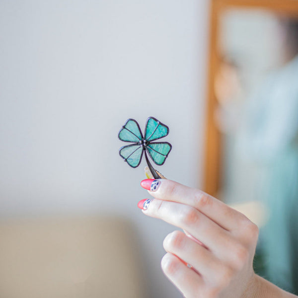 Four-leaf clover Brooch