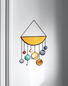Planets Stained Glass Suncatcher
